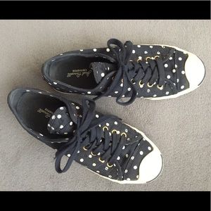 Polka dot Converse Jack Purcell sz 8
